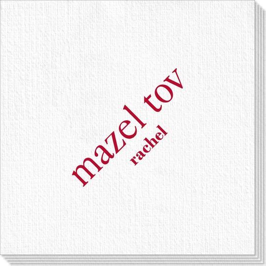 Big Word Mazel Tov Deville Napkins